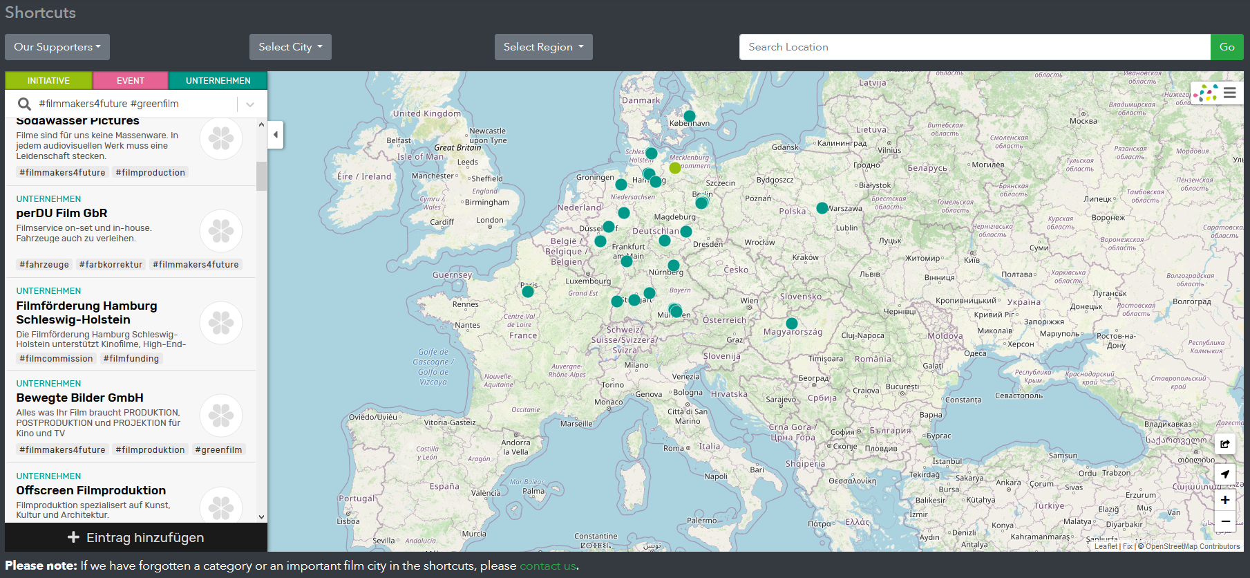 Fm4F Green Production Map